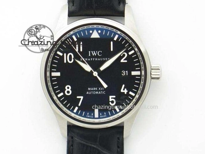 MIROTIME 0519 Mark XVIII Top Gun “SFTI” Black Ceramic IW324712 ZF 1:1 Best Edition on Green Nylon Strap A Tailored 7025